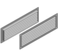 ALUTECH:401900200 - Решетка вентиляционная нерегулируемая (белая)  VG-368WH фотография