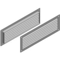 ALUTECH:4000359 - Решетка вентиляционная нерегулируемая (черная)  MV350s-B фотография